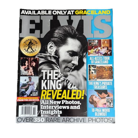 2013 Elvis Magazine The King Revealed Available Only at Graceland - Picture 1 of 10